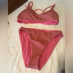 NWT Becca Rebecca Virtue bikini size D top and large bottoms